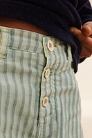 LIMITED EDITION LINEN STRIPED PANTS