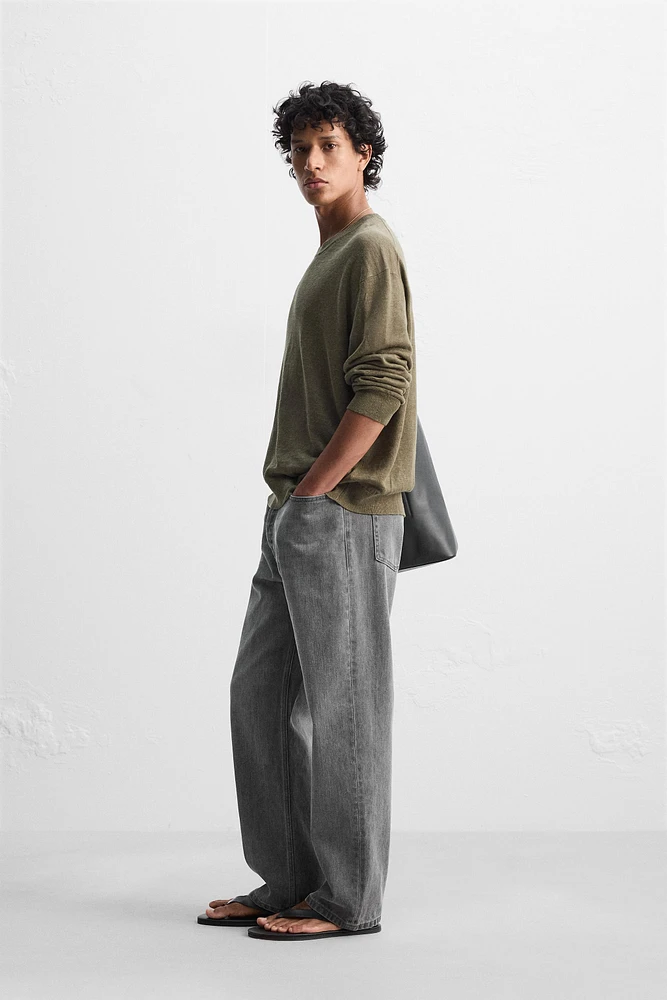 LIGHTWEIGHT 100% LINEN SWEATER