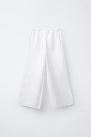 EMBROIDERED FLORAL STRAIGHT-LEG PANTS