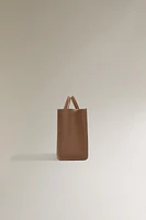 LEATHER MINI TOTE BAG