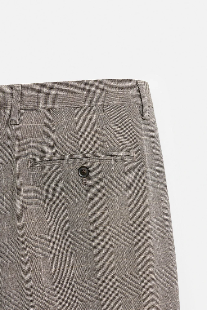 PLAID SUIT PANTS