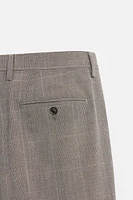 PLAID SUIT PANTS