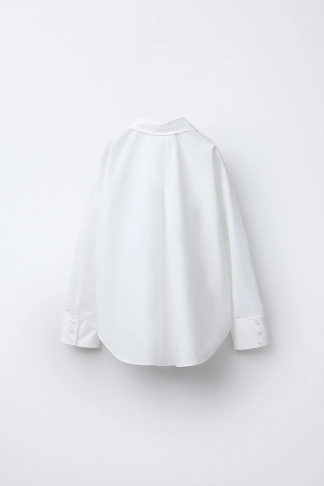 FLORAL POPLIN SHIRT