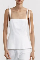 FITTED TIE TOP
