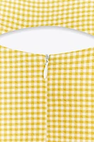 GINGHAM BOW DRESS