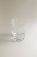 CRYSTALLINE TUMBLER WITH THICK BASE