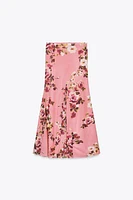 PRINTED TULLE MAXI SKIRT