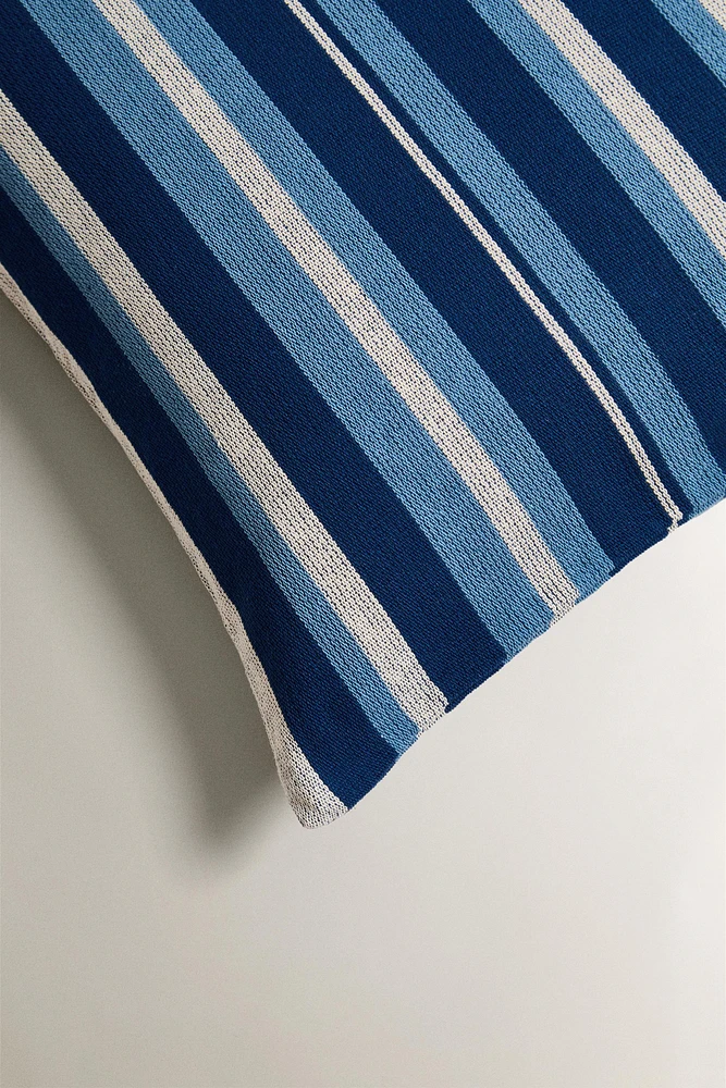 STRIPED THROW PILLOW COVER