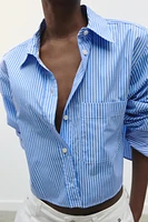 POPLIN CROPPED TOP