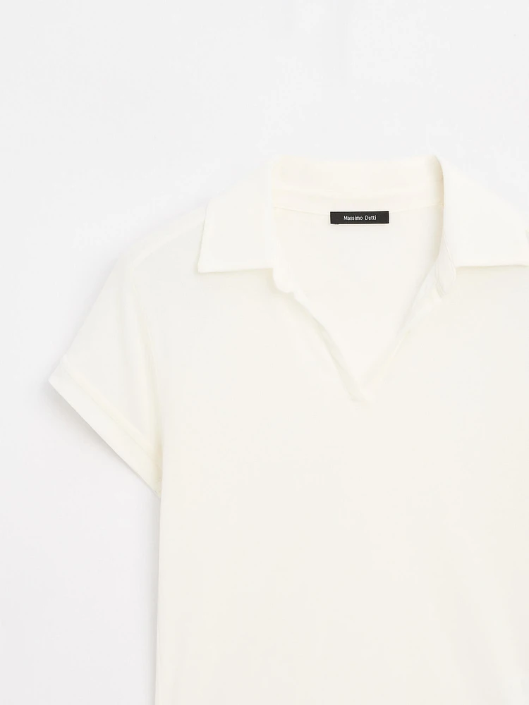 100% cotton short sleeve polo shirt