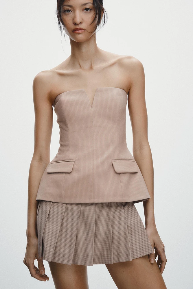 STRAPLESS TOP
