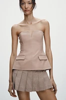 STRAPLESS TOP