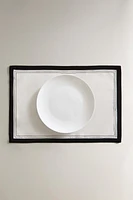 PLACEMAT WITH BLACK BORDER