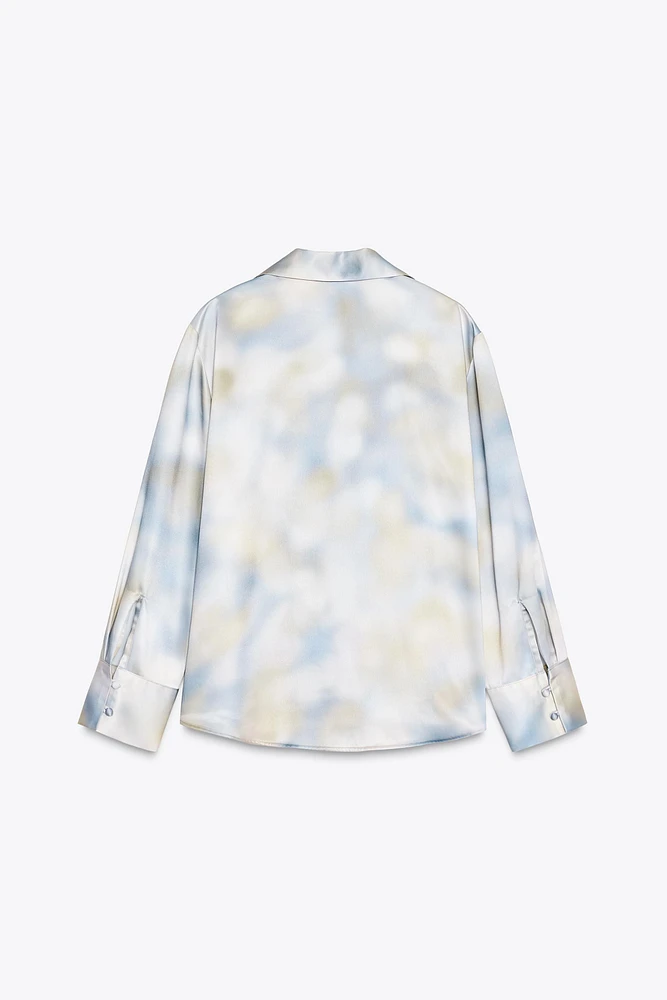 CHEMISE SATINÉE TIE & DYE