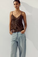 LACE CHIFFON TOP