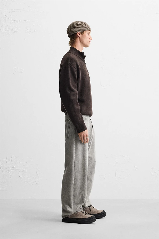 QUARTER ZIP SWEATER