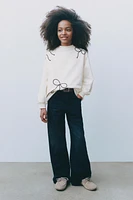 DRAWSTRING TIE SWEATSHIRT