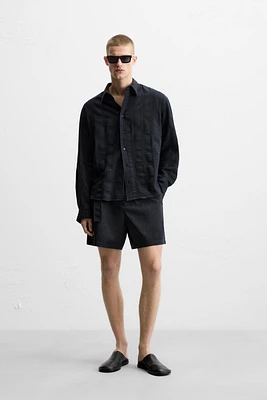 CHEMISE À TEXTURE AVEC RAYURES
