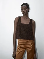Top en maille à fil bouclé - Studio