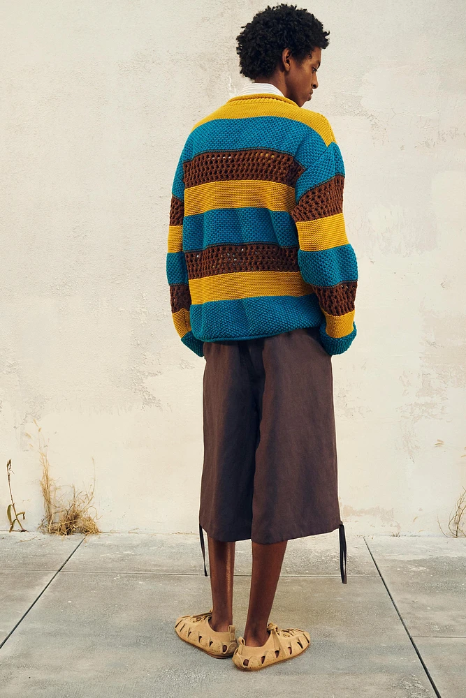 LIMITED EDITION COMBINED TEXTURES SWEATER