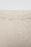 STRUCTURED KNIT PANTS