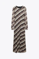 PLAID TULLE DRESS