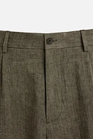 100% LINEN SUIT PANTS