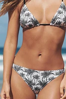 PALM PRINT BIKINI TOP