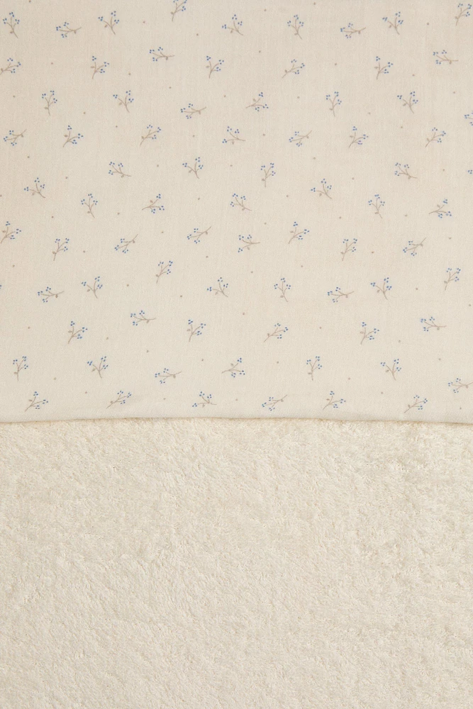 SERVIETTE DE BAIN CAPUCHE BÉBÉ MINIFLEUR