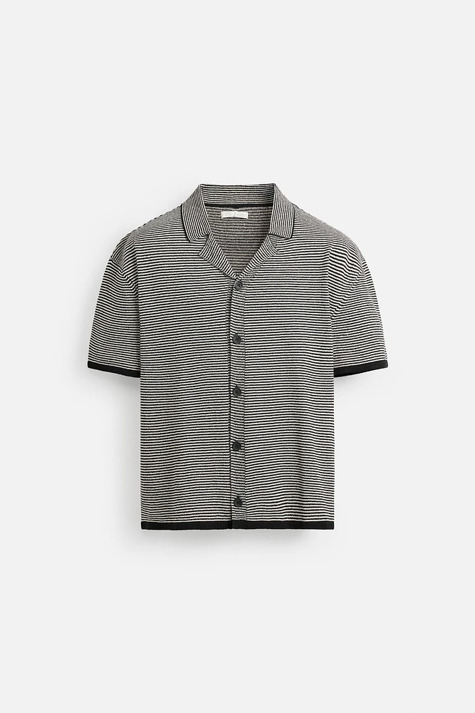 STRIPED KNIT SHIRT