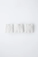 AGES -6/ THREE-PACK OF RIBBED BOXERS WITH LABEL