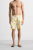 MAILLOT DE BAIN LONG À IMPRIMÉ FLORAL
