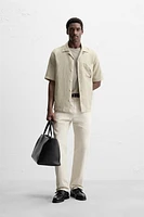 PANTALON STRAIGHT FIT À PLIS