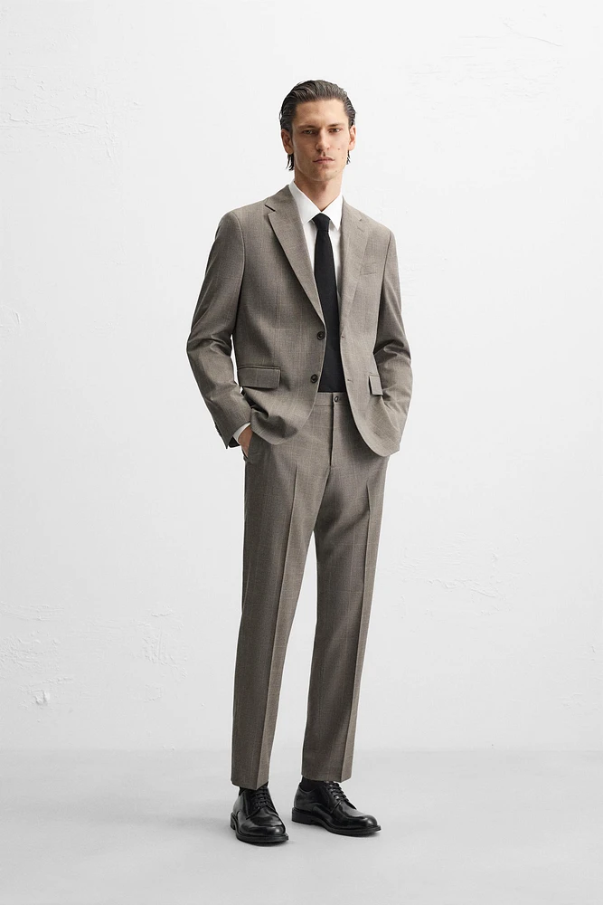 PLAID SUIT PANTS