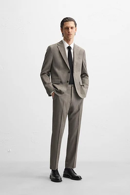 PLAID SUIT PANTS