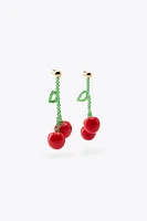 CHERRY BEAD EARRINGS