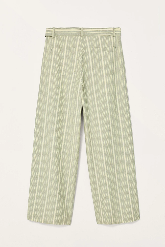 LIMITED EDITION STRIPED WIDE FIT PANTS