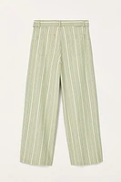 LIMITED EDITION STRIPED WIDE FIT PANTS