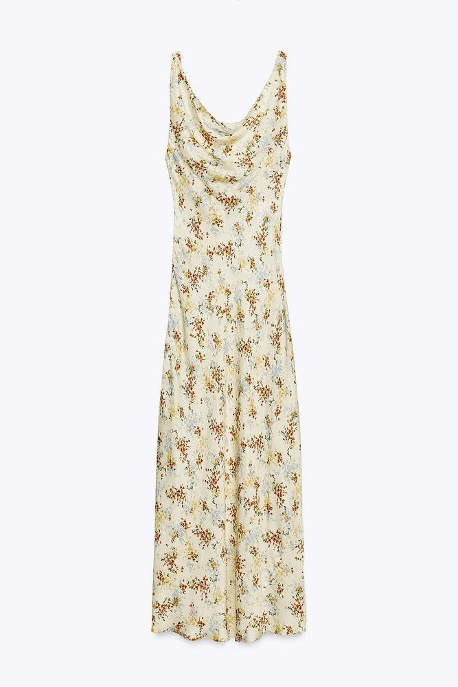 ZW COLLECTION PRINTED SATIN DRESS