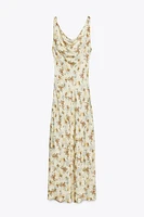ZW COLLECTION PRINTED SATIN DRESS