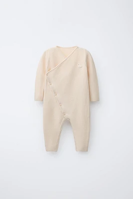 KIMONO EN MAILLE CANARD BRODÉ