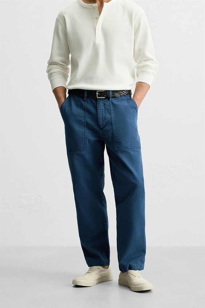 PANTALON REGULAR FIT DÉLAVÉ