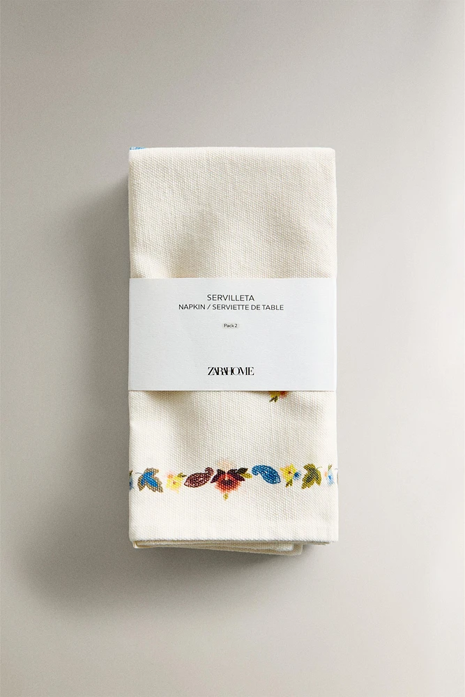 LEAF PRINT NAPKINS (SET OF 2)