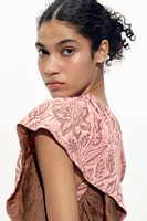 ASYMMETRIC JACQUARD TOP