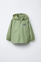 HOODED WATER REPELLENT RAINCOAT