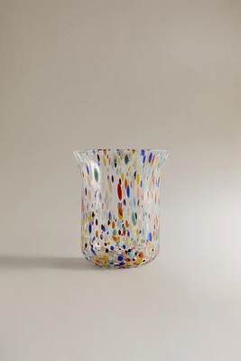 VERRE SOUFFLÉ RECYCLABLE TACHETÉ