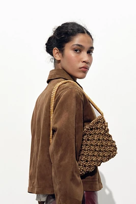 SAC PORTÉ ÉPAULE AVEC CORDES