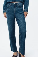 Z1975 HIGH-WAISTED STRAIGHT ANKLE JEANS