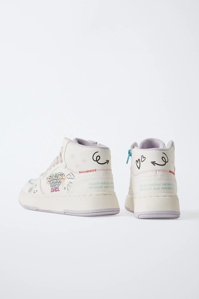 GRAFFITI HIGH TOP SNEAKERS