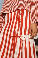 LIMITED EDITION STRIPED MIDI SKIRT